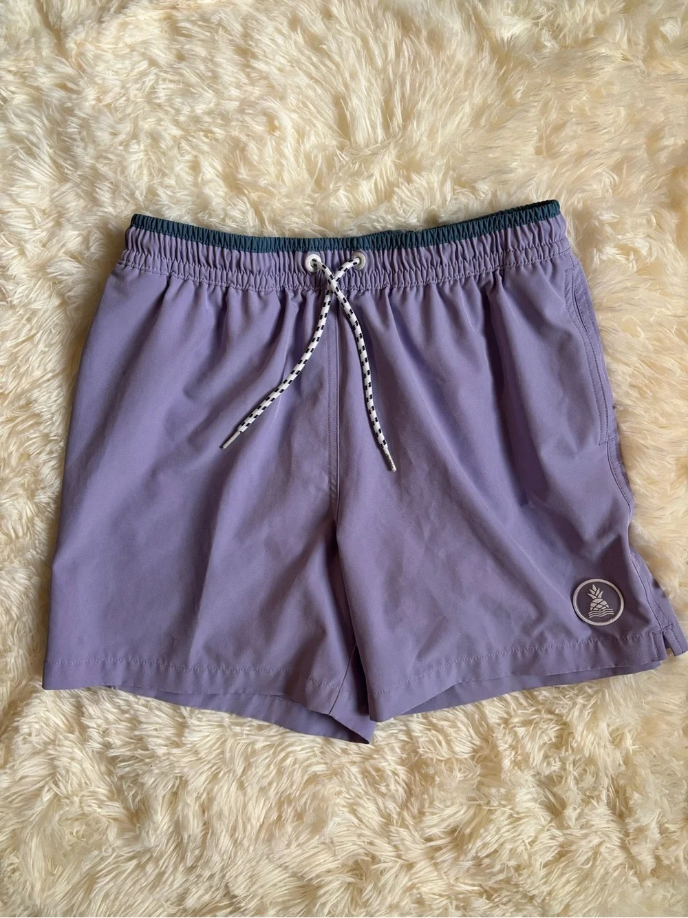 Chubbies Men’s Swim Trunks Small Purple Lined 5.5” Inseam Drawstring